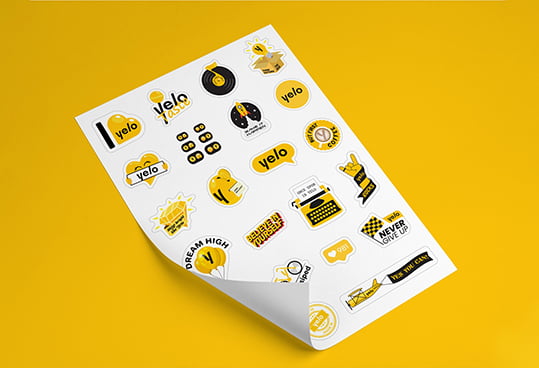 Painted Die Cut Stickers!