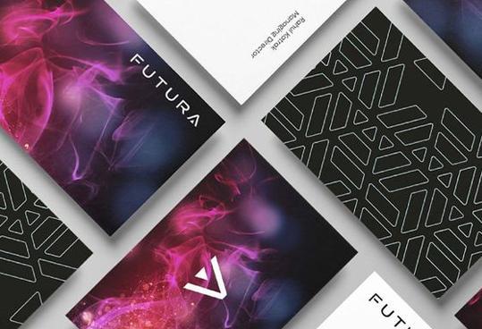glossy business cards