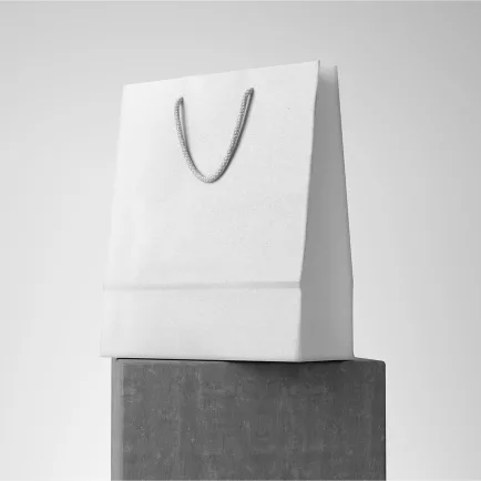 Custom White Paper Bags